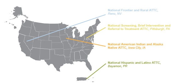 National Focus Area Center Map